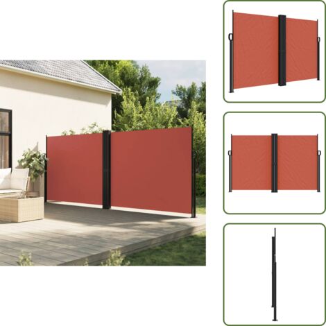 Protezione da sole - vidaXL Tenda da Sole Laterale Retrattile Terracotta 160x1200 cm - Privacy da giardino