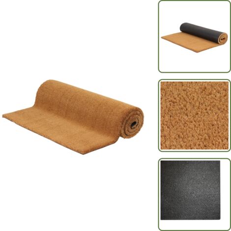 Protezione da sporco - vidaXL Zerbino Naturale 80x100 cm in Fibra di Cocco - Pavimento pulito