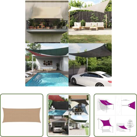 Protezione dal sole -  Vela Parasole 160 g/m² Talpa 2x4,5 m in HDPE