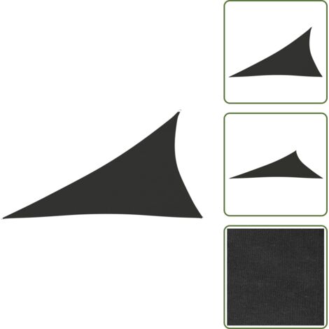 Protezione dalla pioggia - vidaXL Parasole a Vela Oxford Triangolare 4x5x6,4 m Antracite - Tenda esterna