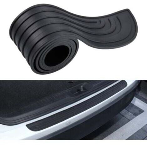 Protezione paraurti auto, 90 cm x 7 cm, protezione in gomma per soglia di carico, protezione paraurti posteriore autoadesiva, compatibile con la maggior parte delle auto.