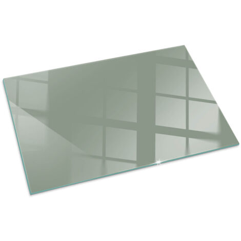 Protezione Pavimento Piastra In Vetro Temperato Per Camino Vetro Protettivo Resistente Per Camino Colore grigio-verde 100x70 cm