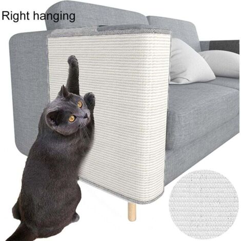 Protezione per divano - Protezione per mobili in sisal naturale contro i gatti - Tiragraffi per gatti Divano angolare per letto, sedia, divano - Facile installazione