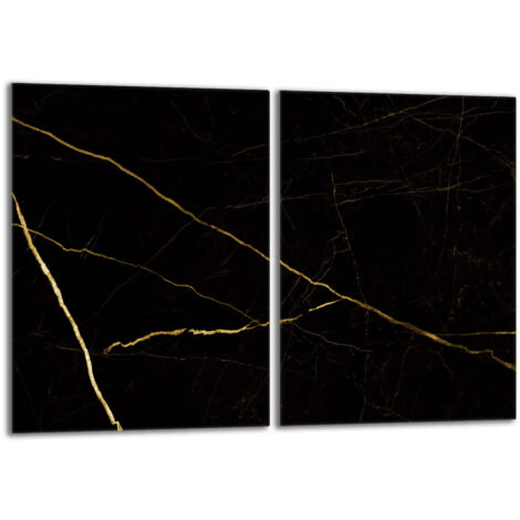 Protezione per piano cottura in vetro 2x40x52 Marmo
