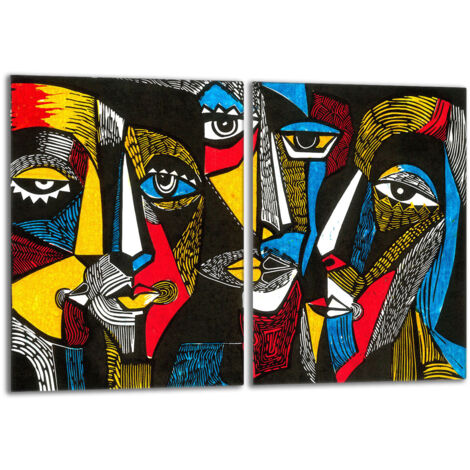 Protezione per piano cottura in vetro 2x40x52 Pop Art
