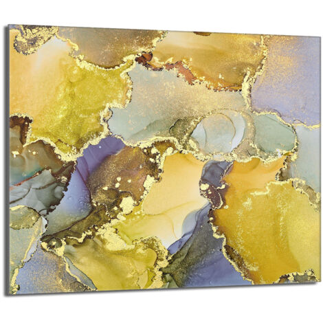Protezione per piano cottura in vetro 60x52 Marmo