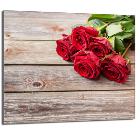Protezione per piano cottura in vetro 60x52 Roses