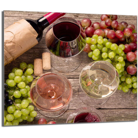 Protezione per piano cottura in vetro 60x52 Vino