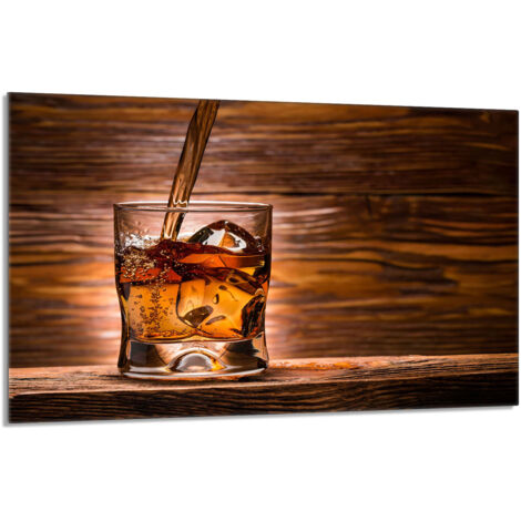 Protezione per piano cottura in vetro 80x52 Whisky