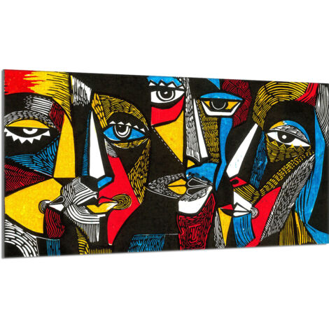 Protezione per piano cottura in vetro 90x52 Pop Art
