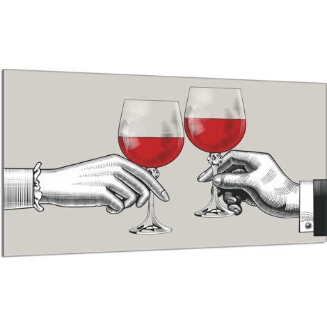 Protezione per piano cottura in vetro 90x52 Vino