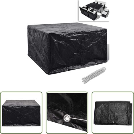 Protezione per rattan -  Copertura per Mobili da Giardino con 8 Occhielli 172x113x73 cm