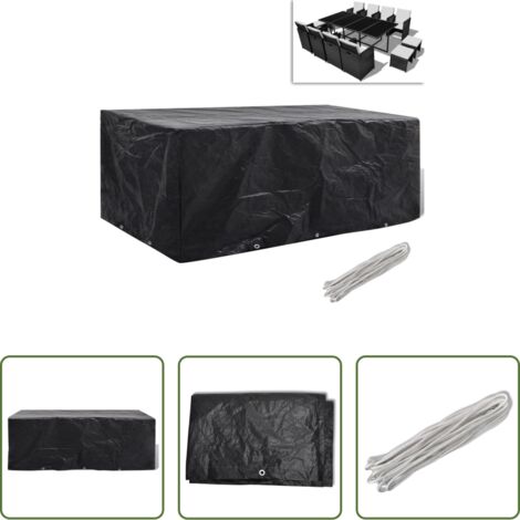 Protezione per rattan -  Copertura per Mobili da Giardino con 8 Occhielli 229x113x73 cm