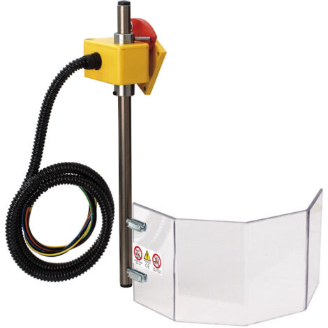 Protezione per trapano con schermo 150 x 400 mm Fervi p101/400