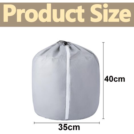 Protezione per vasi da esterno in 2 pezzi - Protezione invernale per vasi da fiori - Copertura invernale riutilizzabile per piante in vaso 40x35 cm Grigio