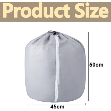 Protezione per vasi da esterno in 2 pezzi - Protezione invernale per vasi da fiori - Copertura invernale riutilizzabile per piante in vaso 50x45 cm Grigio