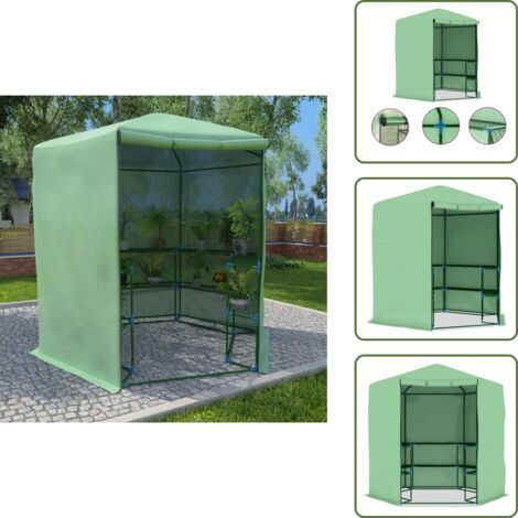 Protezione piante - vidaXL Serra con Ripiani in Acciaio 227x223 cm - Serra per frutta e verdura