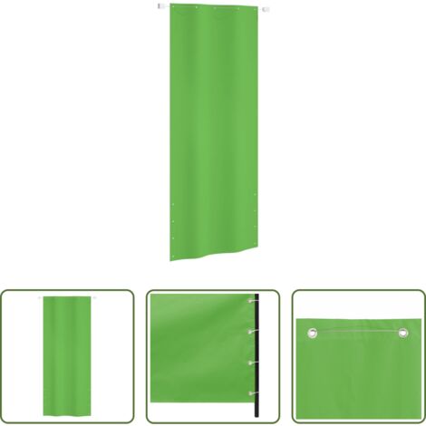 Protezione privacy -  Paravento per Balcone Verde Chiaro 100x240 cm in Tessuto Oxford
