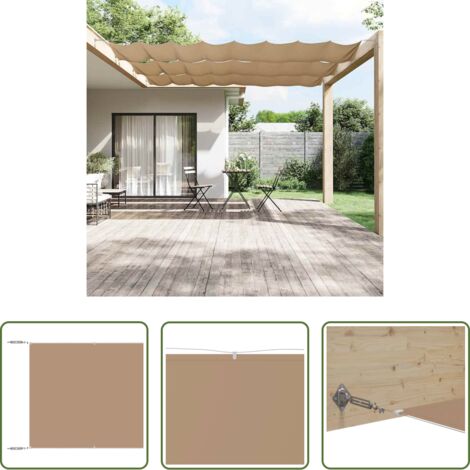 Protezione privacy -  Paravento Verticale Grigio Talpa 140x600 cm in Tessuto Oxford