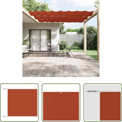 Protezione privacy -  Paravento Verticale Terracotta 100x1000 cm in Tessuto Oxford