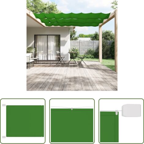 Protezione privacy -  Paravento Verticale Verde Chiaro 60x360 cm in Tessuto Oxford