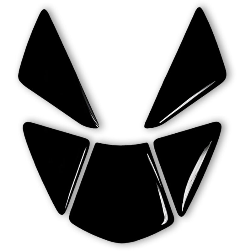 Protezione Serbatoio Adesiva 3D Tipo Originale, MV F3, Nero Glitter