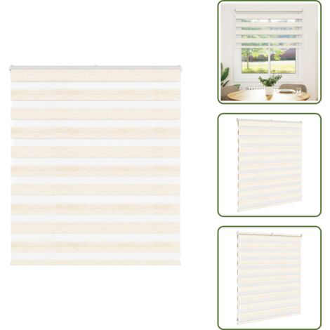 Protezione solare - vidaXL Tenda a Rullo Zebra Larghezza Tessuto 130,9 cm Poliestere - Design moderno