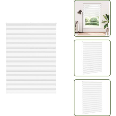 Protezione solare - vidaXL Tenda a Rullo Zebra Larghezza Tessuto 150,9 cm Poliestere - Tenda da finestra