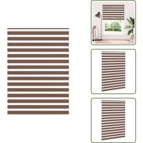 Protezione solare - vidaXL Tenda a Rullo Zebra Larghezza Tessuto 150,9 cm Poliestere - Tenda da finestra