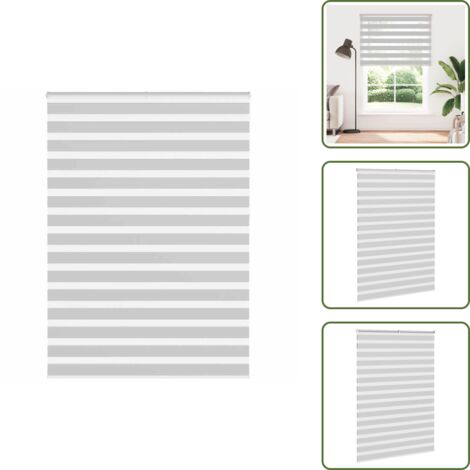 Protezione solare - vidaXL Tenda a Rullo Zebra Larghezza Tessuto 150,9 cm Poliestere - Tenda da finestra