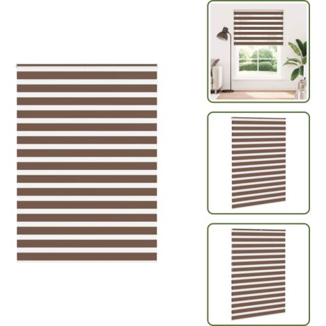 Protezione solare - vidaXL Tenda a Rullo Zebra Larghezza Tessuto 150,9 cm Poliestere - Tenda da finestra