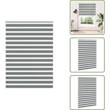 Protezione solare - vidaXL Tenda a Rullo Zebra Larghezza Tessuto 160,9 cm Poliestere - Tenda da finestra
