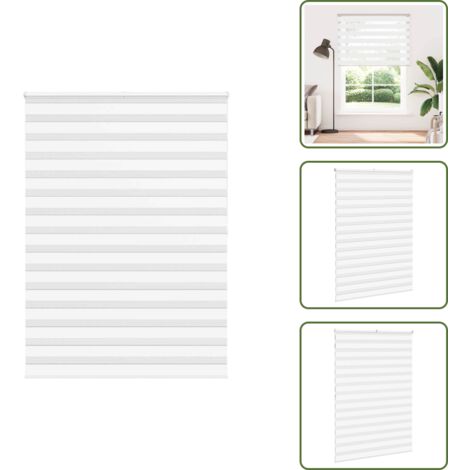 Protezione solare - vidaXL Tenda a Rullo Zebra Larghezza Tessuto 160,9 cm Poliestere - Tenda da finestra