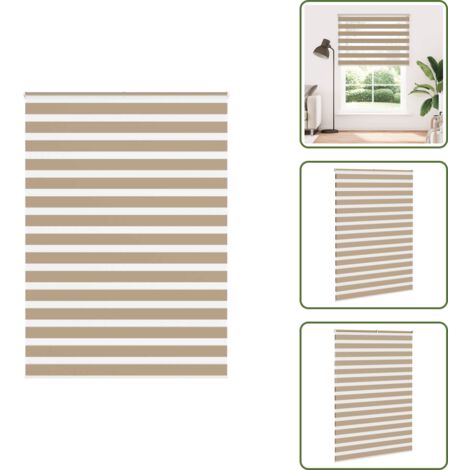 Protezione solare - vidaXL Tenda a Rullo Zebra Larghezza Tessuto 160,9 cm Poliestere - Tenda da finestra