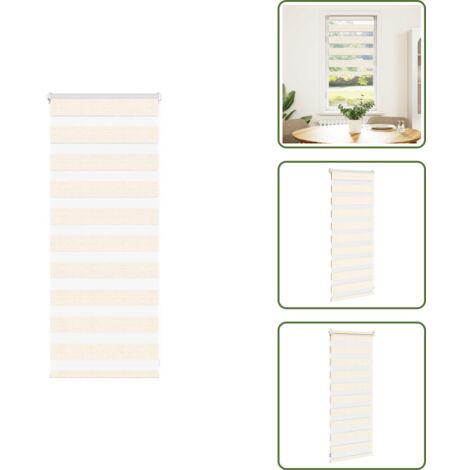 Protezione solare - vidaXL Tenda a Rullo Zebra Larghezza Tessuto 50,9 cm Poliestere - Tenda da finestra