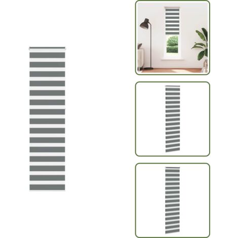 Protezione solare - vidaXL Tenda a Rullo Zebra Larghezza Tessuto 50,9 cm Poliestere - Tenda da finestra