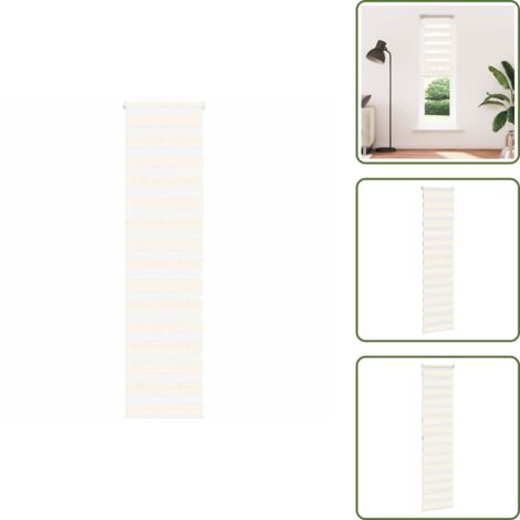 Protezione solare - vidaXL Tenda a Rullo Zebra Larghezza Tessuto 60,9 cm Poliestere - Tenda da finestra