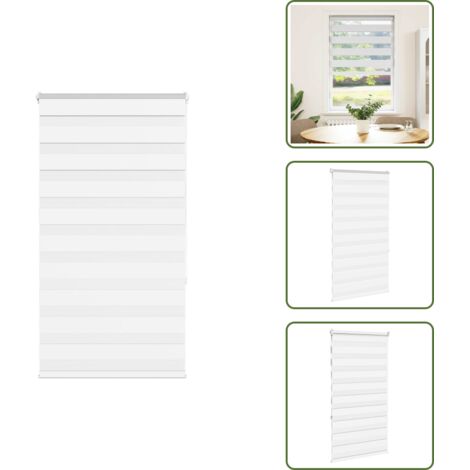 Protezione solare - vidaXL Tenda a Rullo Zebra Larghezza Tessuto 65,9 cm Poliestere - Tenda da finestra