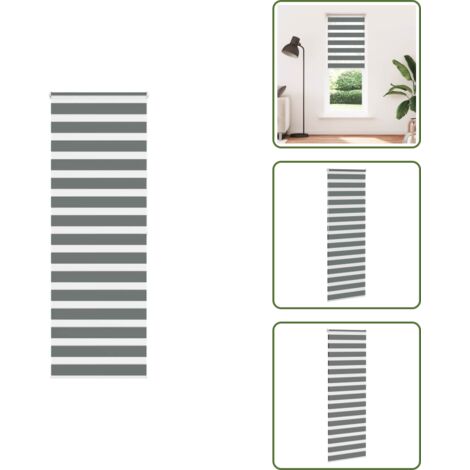 Protezione solare - vidaXL Tenda a Rullo Zebra Larghezza Tessuto 75,9 cm Poliestere - Tenda da finestra