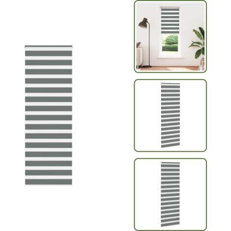 Protezione solare - vidaXL Tenda a Rullo Zebra Larghezza Tessuto 80,9 cm Poliestere - Tenda da finestra