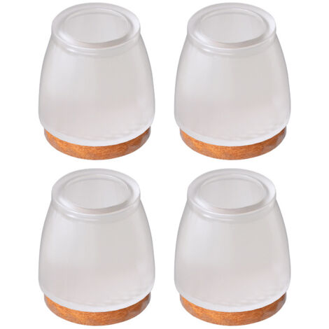 Protezioni per gambe di sedie, 8 pezzi Protezioni per pavimenti in silicone trasparente, Protezioni per pavimenti in silicone per sedie, 22 mm
