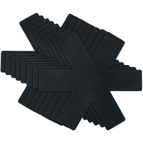 Protezioni per padelle, set da 8, resistenti al calore, impilabili, dimensioni regolabili, antiscivolo e impilabili per padelle, pentole e ciotole, utensili da cucina