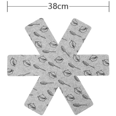 Protezioni per pentole e padelle, 8 pezzi di protezioni per pentole (38 cm), cuscinetti distanziatori separati di alta qualità e proteggono le superfici della cucina per evitare graffi