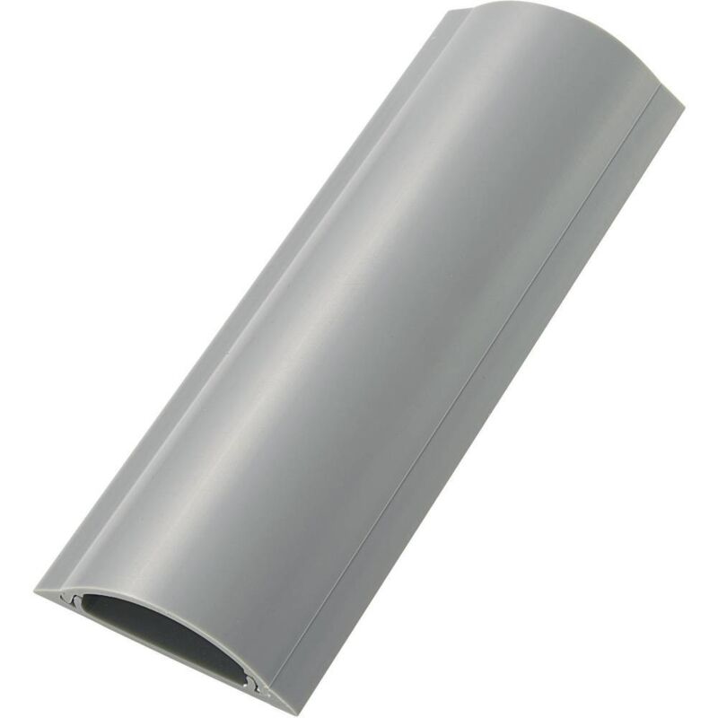 Protège-câbles pvc gris Tru Components TC-RDAR60AWM203 1592922 Nombre de canaux: 1 Longueur 1000 mm 1 pc(s)