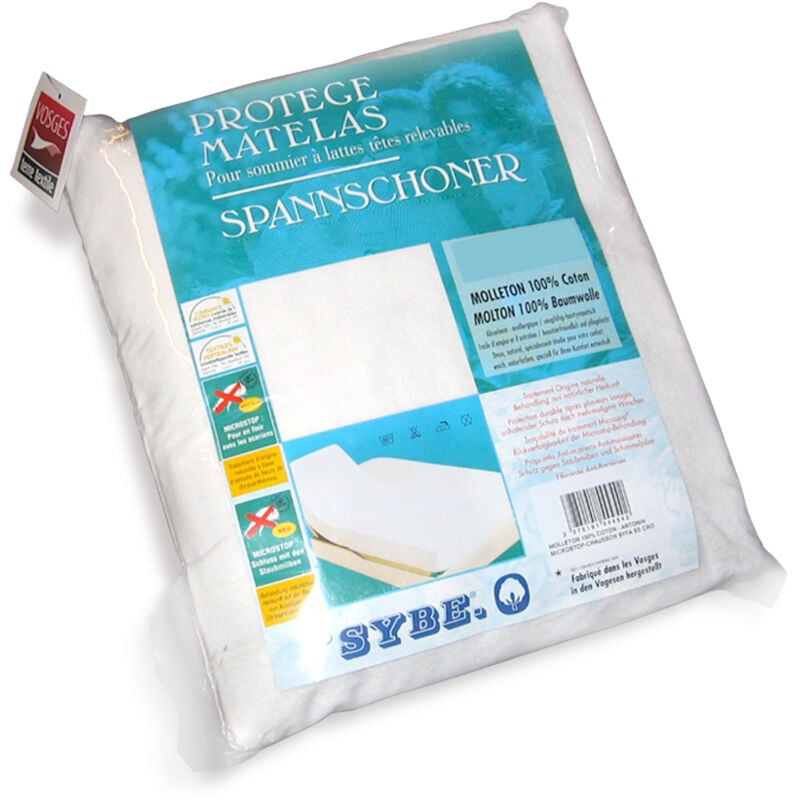 Protège matelas absorbant ANTONIN lit articulé TR Bonnet de 23 cm 2x70x190 cm