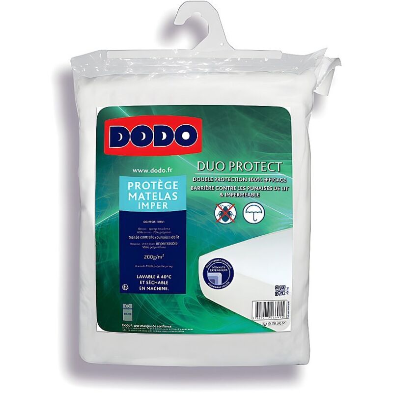 Protège matelas Dodo imperméable et anti punaises de lit - 90 x 190 cm -maxiprotect