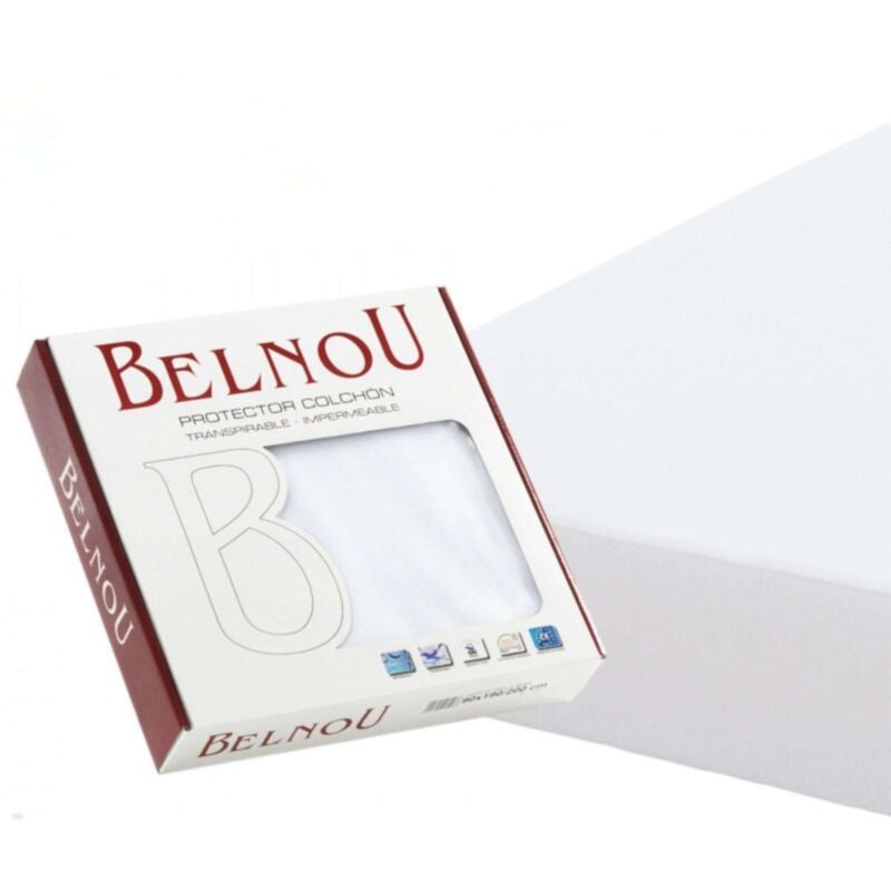 Miroytengo - Protège-matelas Elite anti-acariens, imperméable et respirant, éponge 100% coton, densité maximale, lit 160 x 190/200 cm de 160 cm