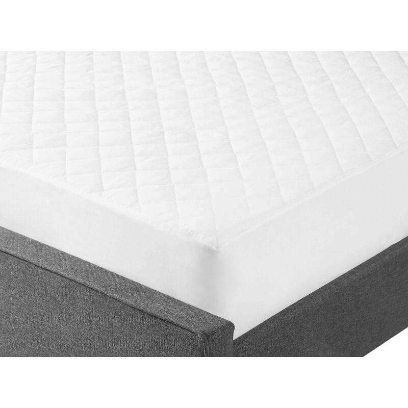 Housse de protection de matelas 160 x 200 cm Coton Japara Blanc Villuerca