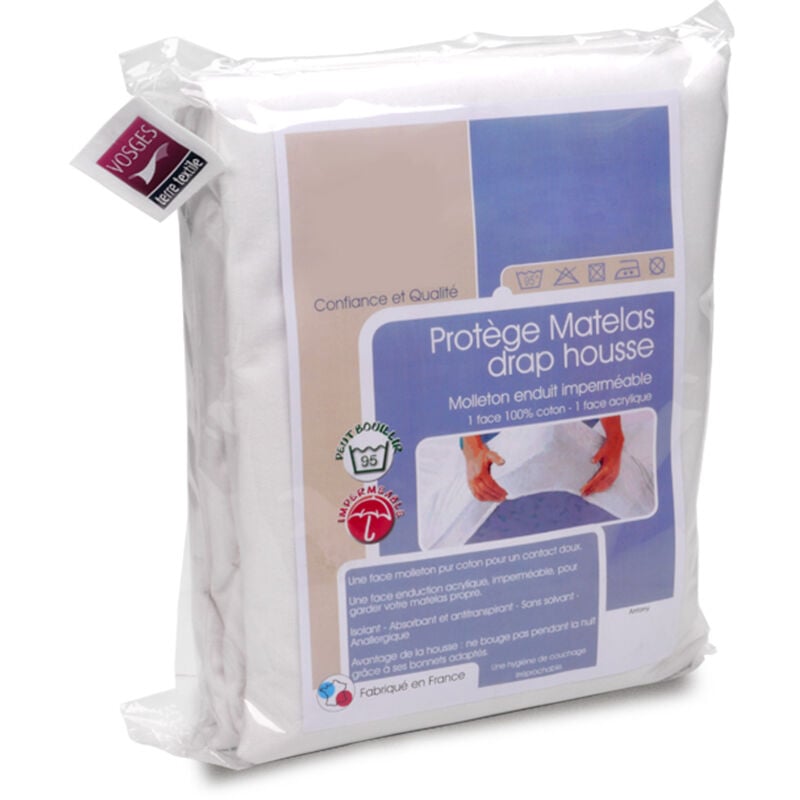 Linnea - Protège matelas imperméable antony Bonnet de 30 cm 110x210 cm