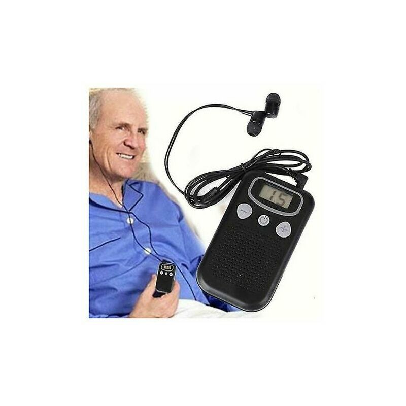 Ahlsen - Prothèse auditive senior Prothèses auditives Amplificateur auditif Amplificateur de son personnel Amplificateur de parole sonore - black